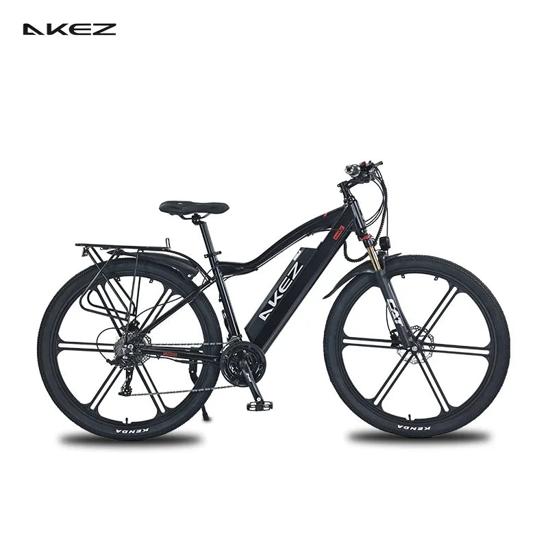 US Warehouse | AKEZ 29" Electric Commuter Bike, 48V 500W Motor, 13Ah Battery, Off-Road Capable, New 2025 Design