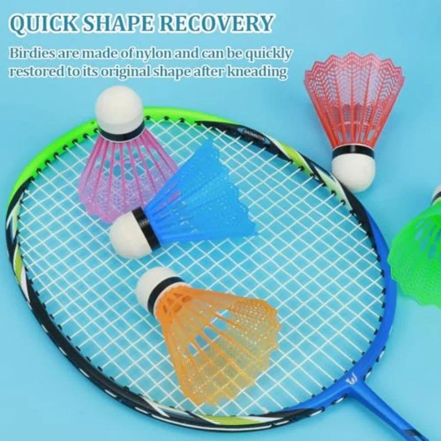 12 Pcs Badminton Shuttlecocks Badminton Birdie, Indoor Outdoor Sport Ball Training Exercise Gym Fitness Game
