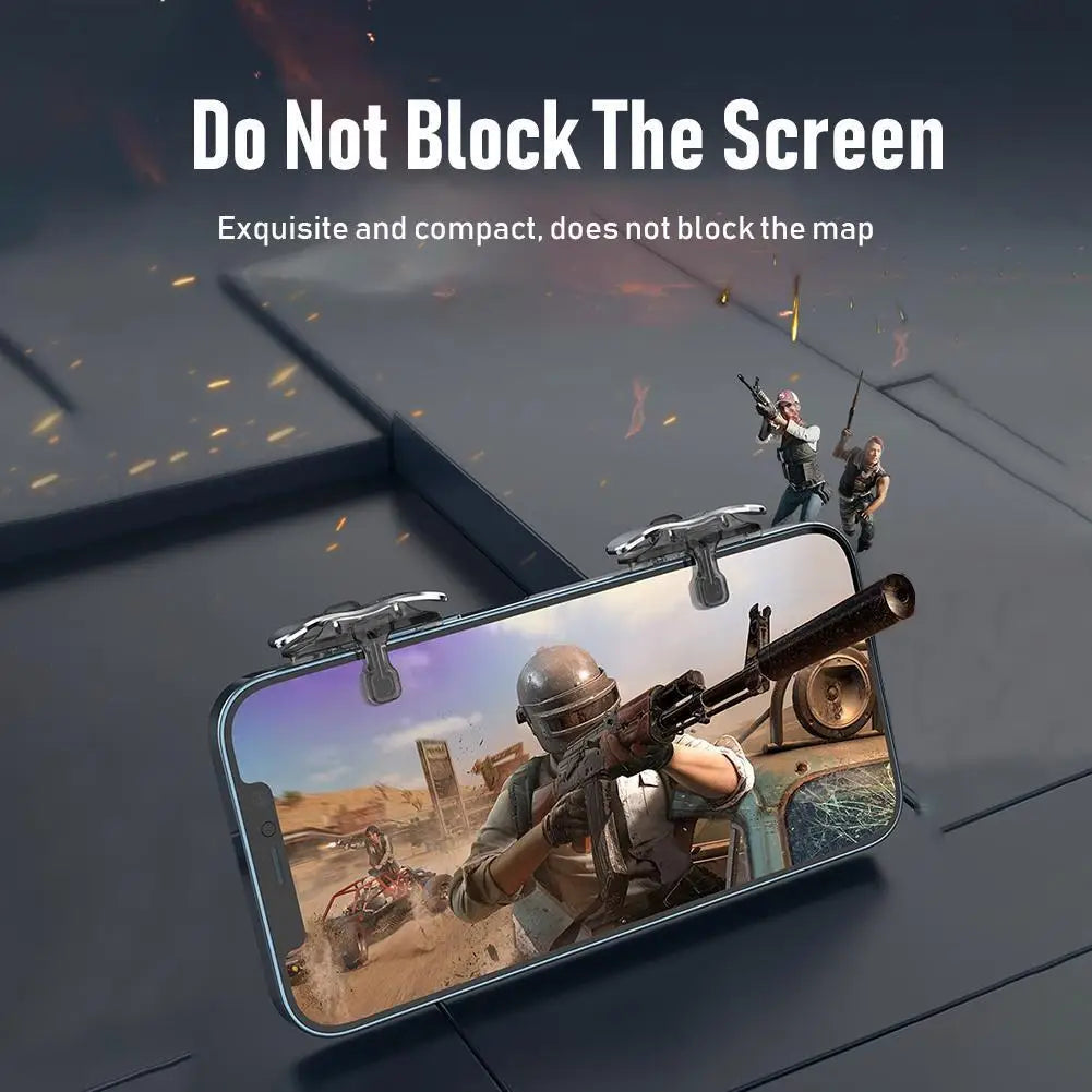 1 Pair for PUBG Mobile Phone Game Trigger Controller Joystick for 4-13mm Thickness Gamepad Aim Button Shooter