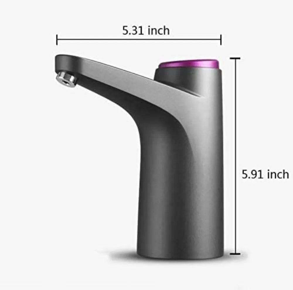USB Rechargeable 5 Gallon Water Bottle Pump, Touch Button Dispenser for 2-5 Gallon Bottles