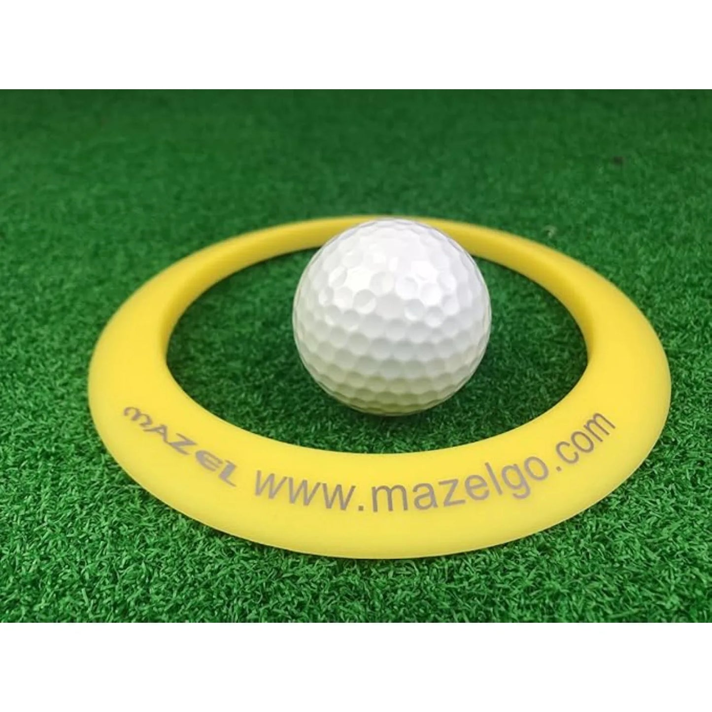 MAZEL Golf Putting Cup/Ring for Training Aid Indoor & Outdoor - All-Direction Practice Hole Putting Accuracy Trainer