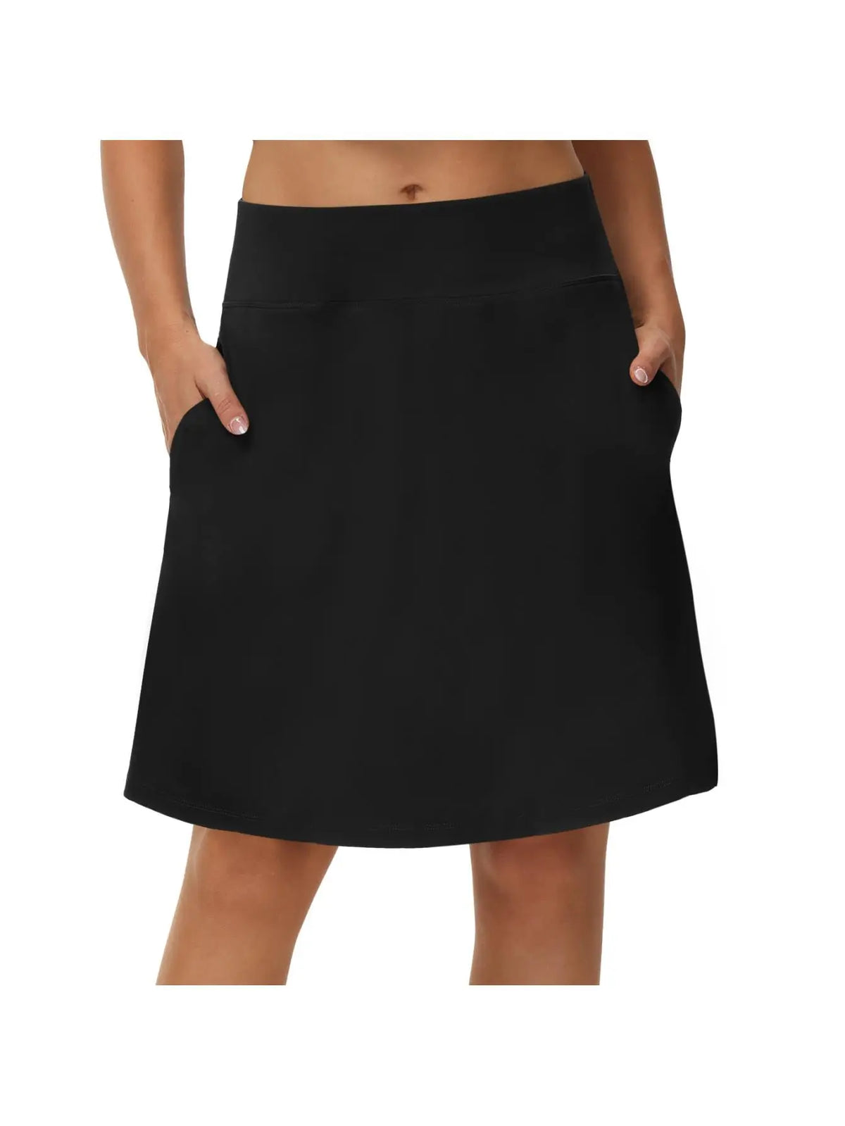 Skorts for Women with Pockets 20" Knee Length Golf Tennis Skirts for Women High Waisted Casual Athletic Skorts
