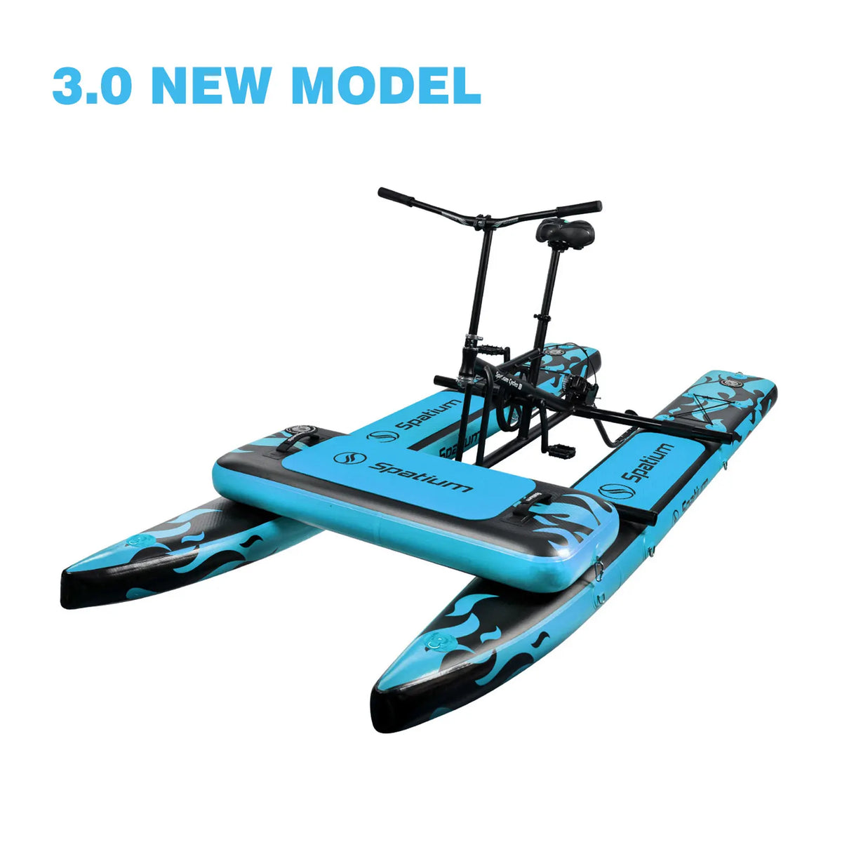 Spatium Water Bikes for Lake Inflatable Water Bike 3.0 Adult Inflatable Pontoon Water Bicycle  3-bladed Propeller Water Bike