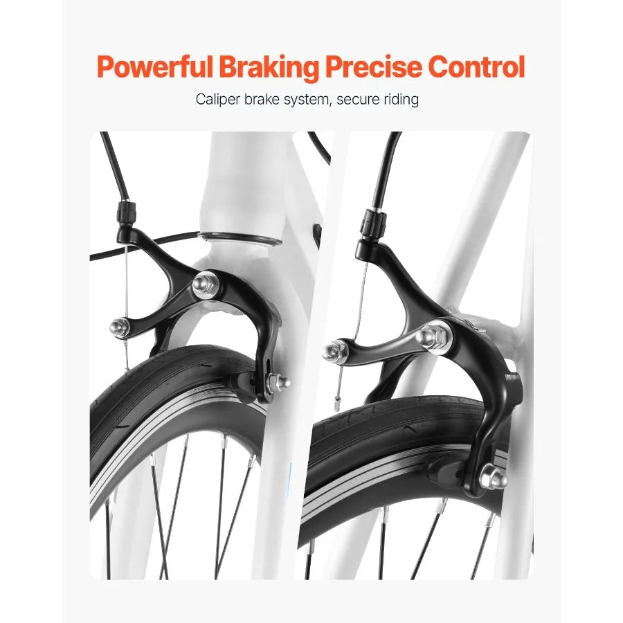 700C Road Bike Wheels with Shimano Drivetrain for Urban Commuting and Sport Cycling Drop Bar Design Ideal for City Rides and Fi