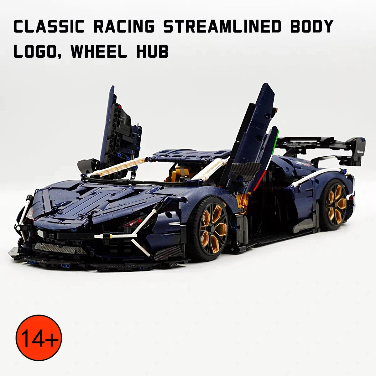 1:8 Scale High Tech Super Speed Car Model Building Blocks Technical Sports Car Bricks Assembly Difficult Ser Gift For Room Decor