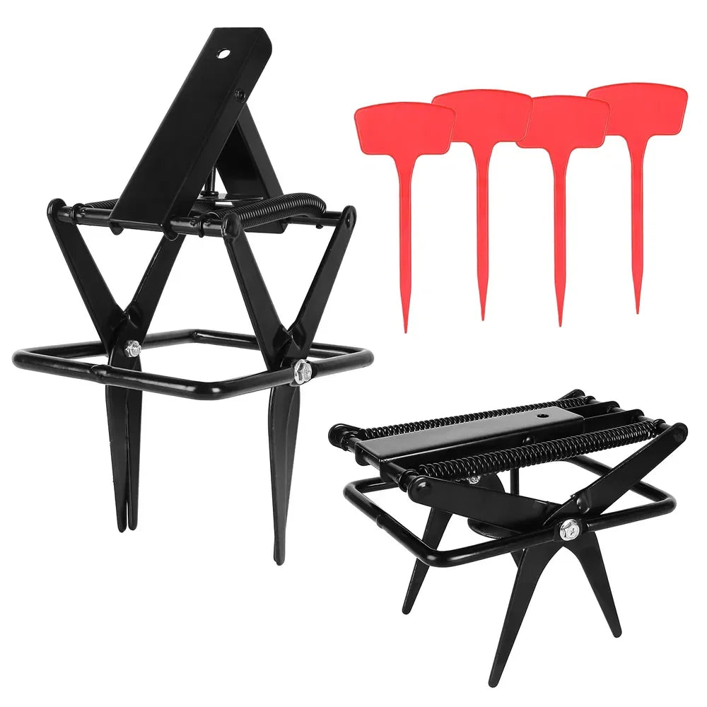 2PCS Easy Setup Mole Traps Outdoor Reusable Scissor Mole Gopher Rodent Control Trap Solid Metal Material For Lawn Garden Yard