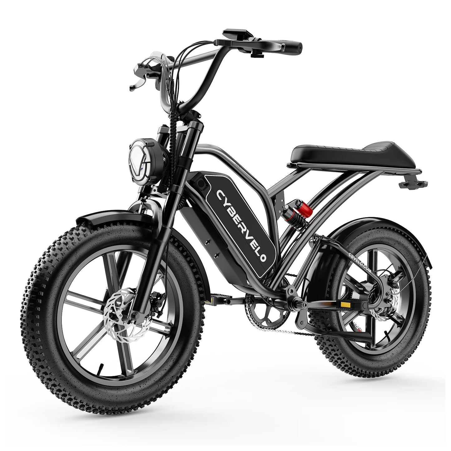 1600W Peak 20x4.0 Inch Wide Fat Tire All Terrain Ebike, 48V 20AH/30AH Removable Battery, Long Range Off Road Adult Electric Motorcycle EK11