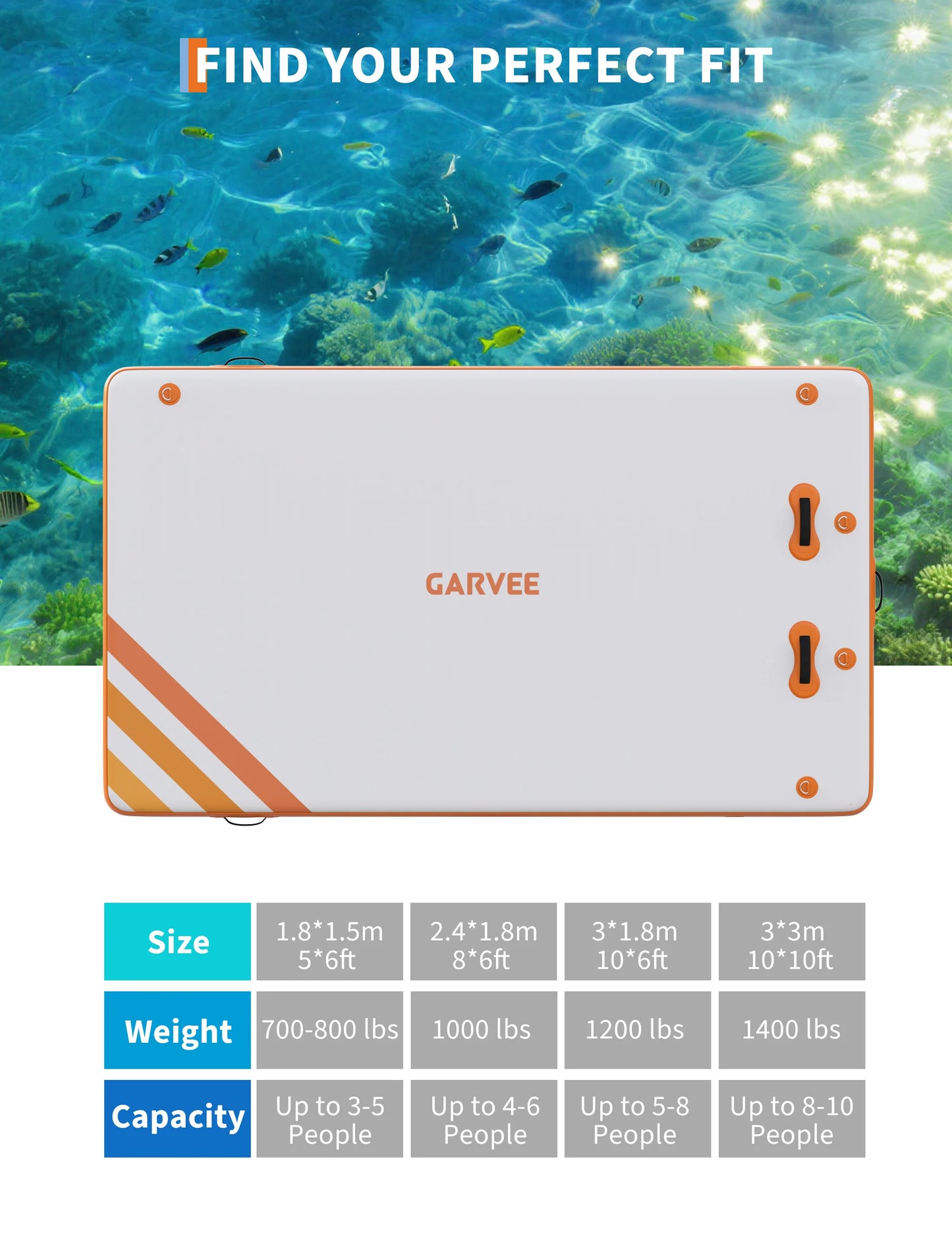Portable Inflatable Floating Dock Platform Non-Slip Heavy-Duty PVC Water Mat with Carry Bag & Air Pump, Ideal for Lake Pool Beach Fishing Lounging