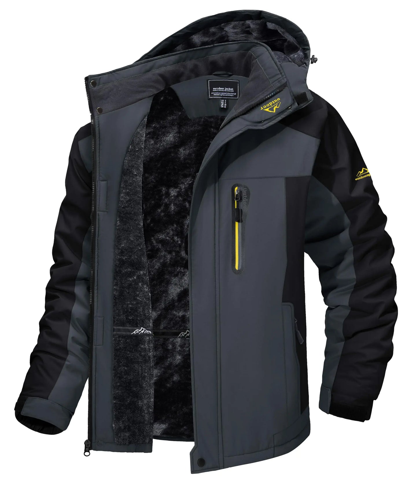 Men's Winter Ski Snow Jacket Waterproof Snow Jackets Fleece Lining Outdoor Coat Warm Insulated Snowboard Jackets