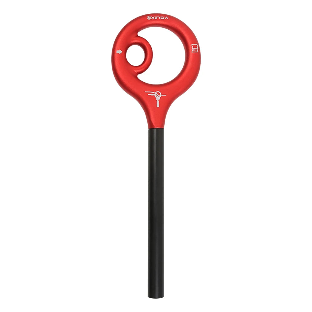 9-Shape Rigging Descender Aluminum Alloy Rock Climbing Carabine Rock Climbing Cable Descent Device for Rappeling Device