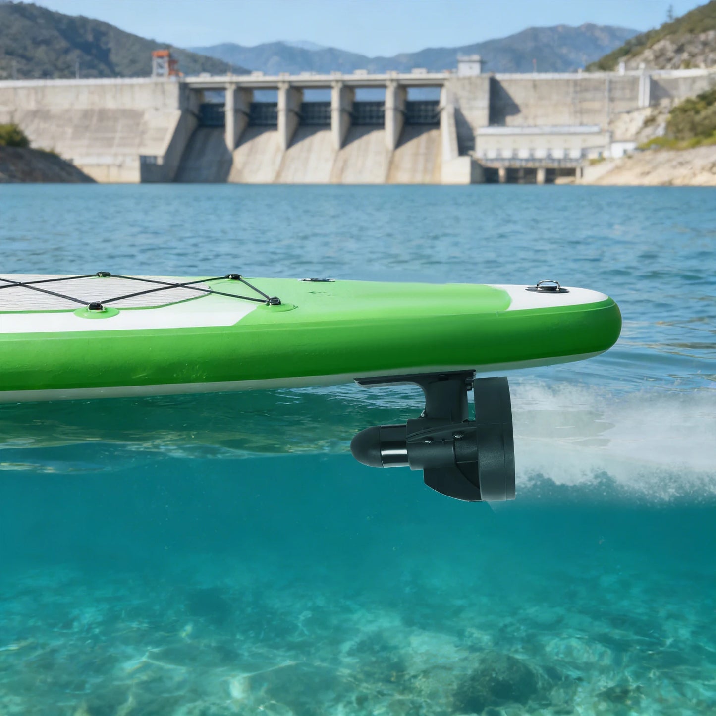 288W 12V Underwater Electric Thruster Surfboard Under Water Thruster, SUP Propeller Propulsion for Paddleboards