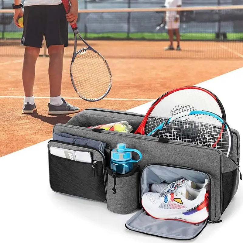 Tennis Bag Tennis Tote Shoulder Bag Raquet Carrier For Balls Pickleball-Paddles Badminton Rackets Large Tennis Gift Bags