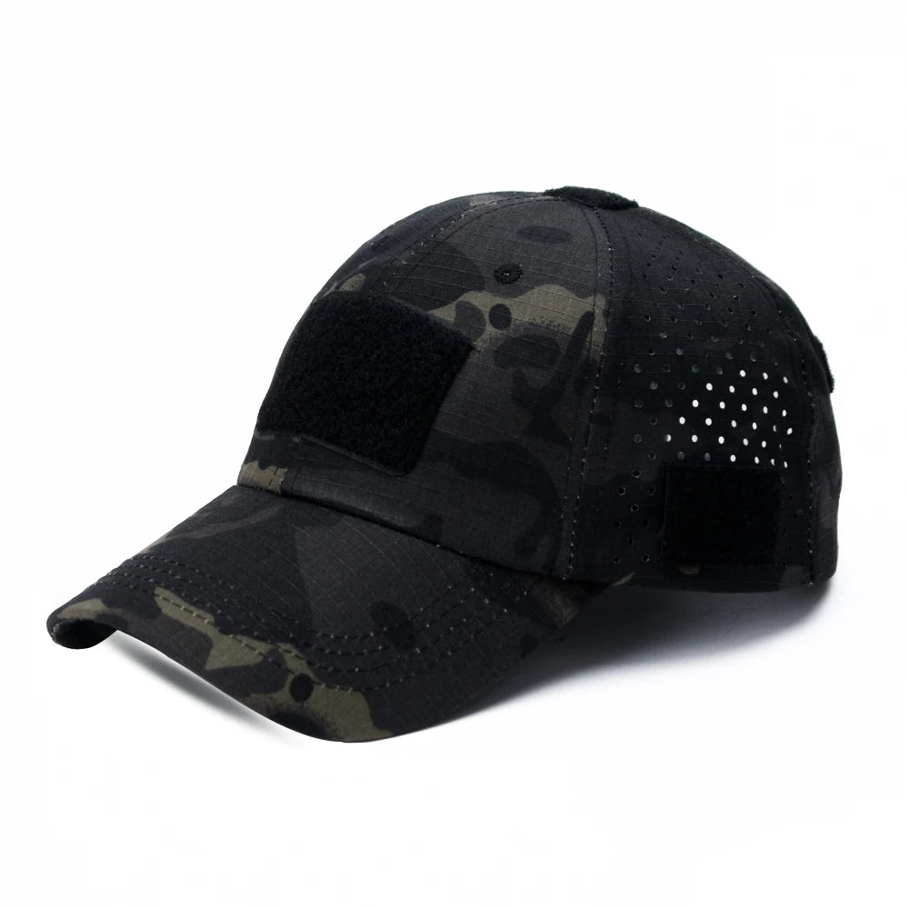 New Men Camouflage Baseball Cap Breathable Sunscreen Hat Outdoor Sports Hunting Hiking Camping Beach Fishing Sun Hat