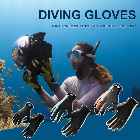 Spearfishing Gloves Portable Paddling Surfing Gloves Lightweight Anti-scratch Antiskid Comfortable Outdoor Accessories
