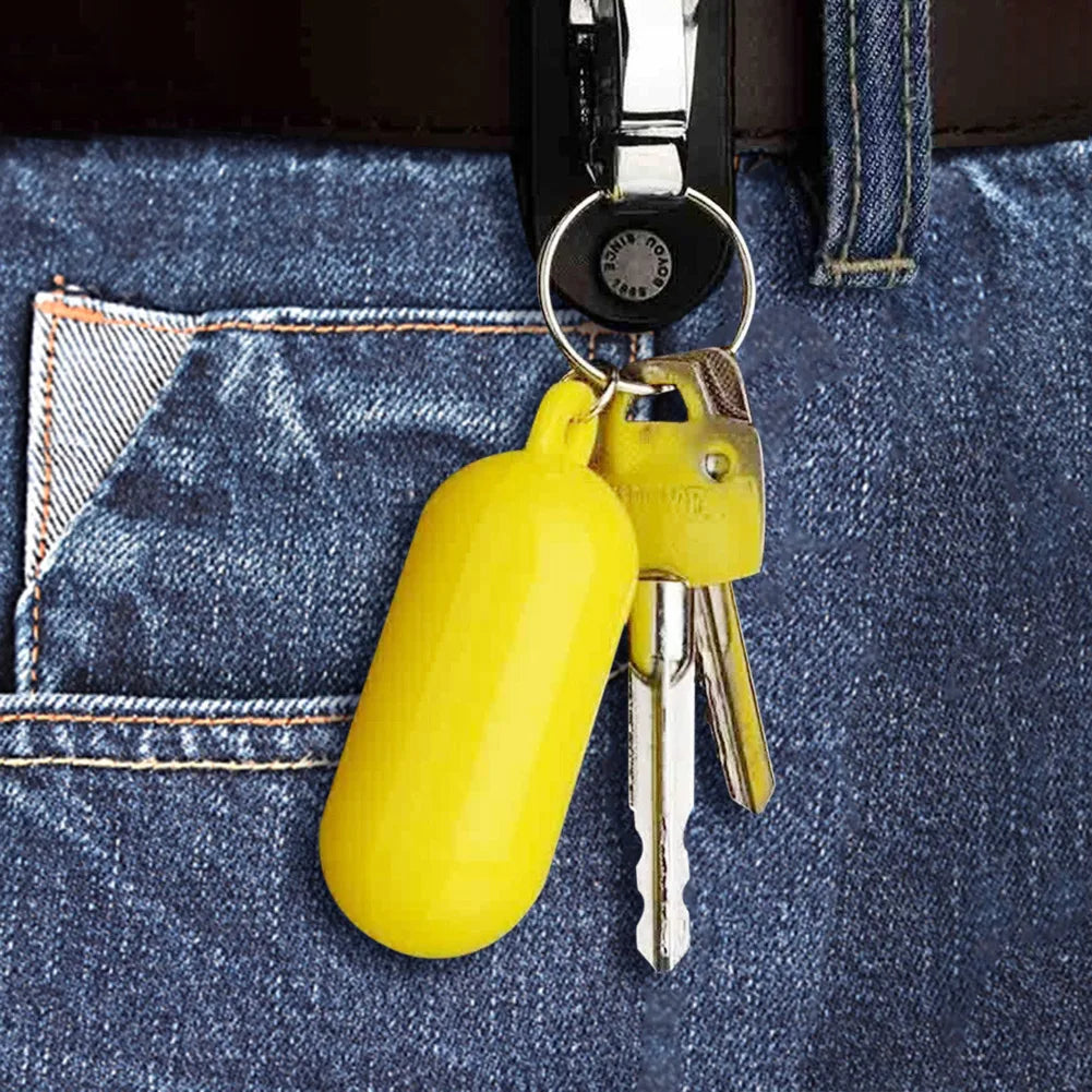 Float Keys Buckle Portable Floating Keychain Plastic Anti-lost Lightweight Swimming Drifting Beach Accessories