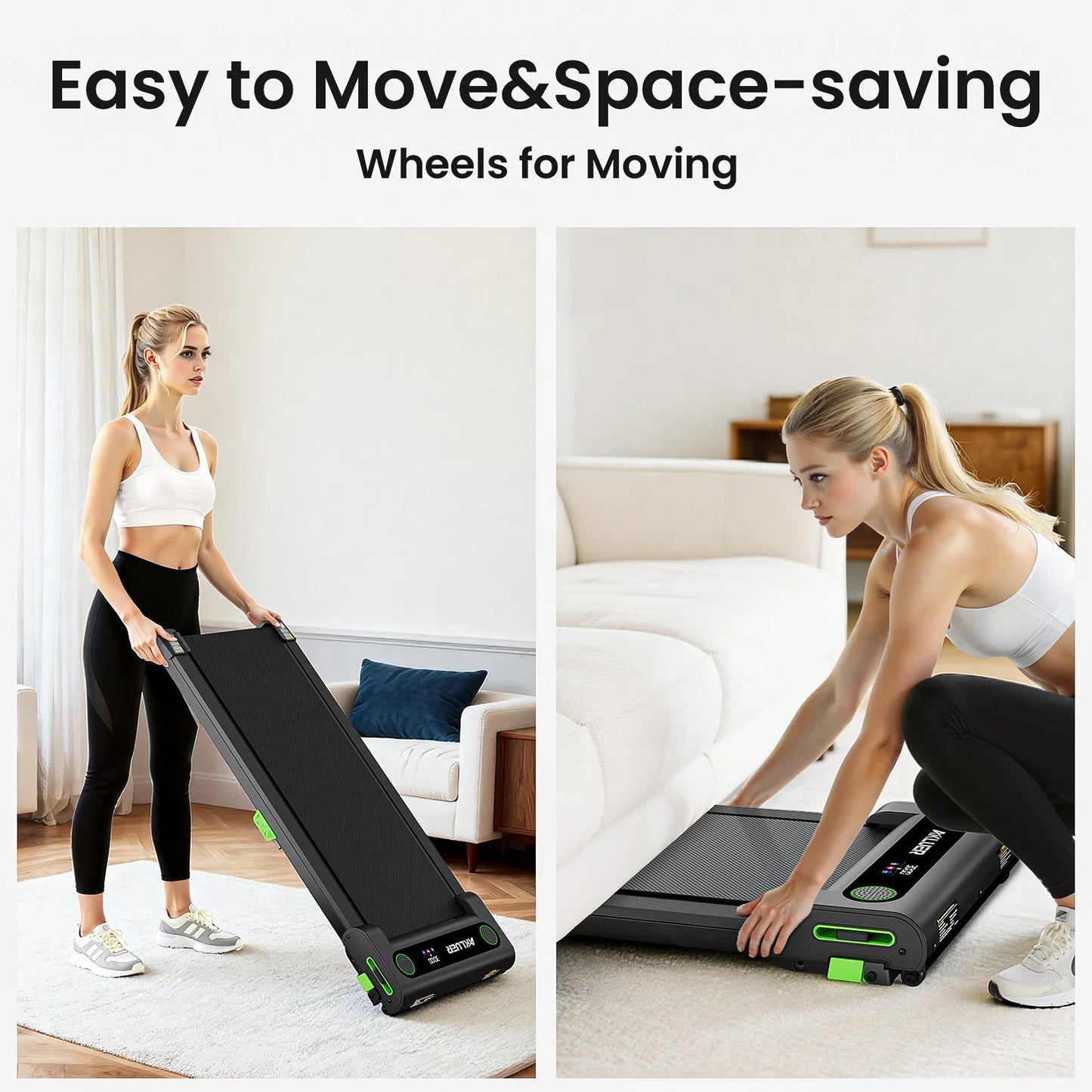 Akluer Incline Treadmills for Home,4 in 1 Walking Pad Incline,2.5 HP Under Desk Treadmill,Walking Pad Treadmill with LED Display