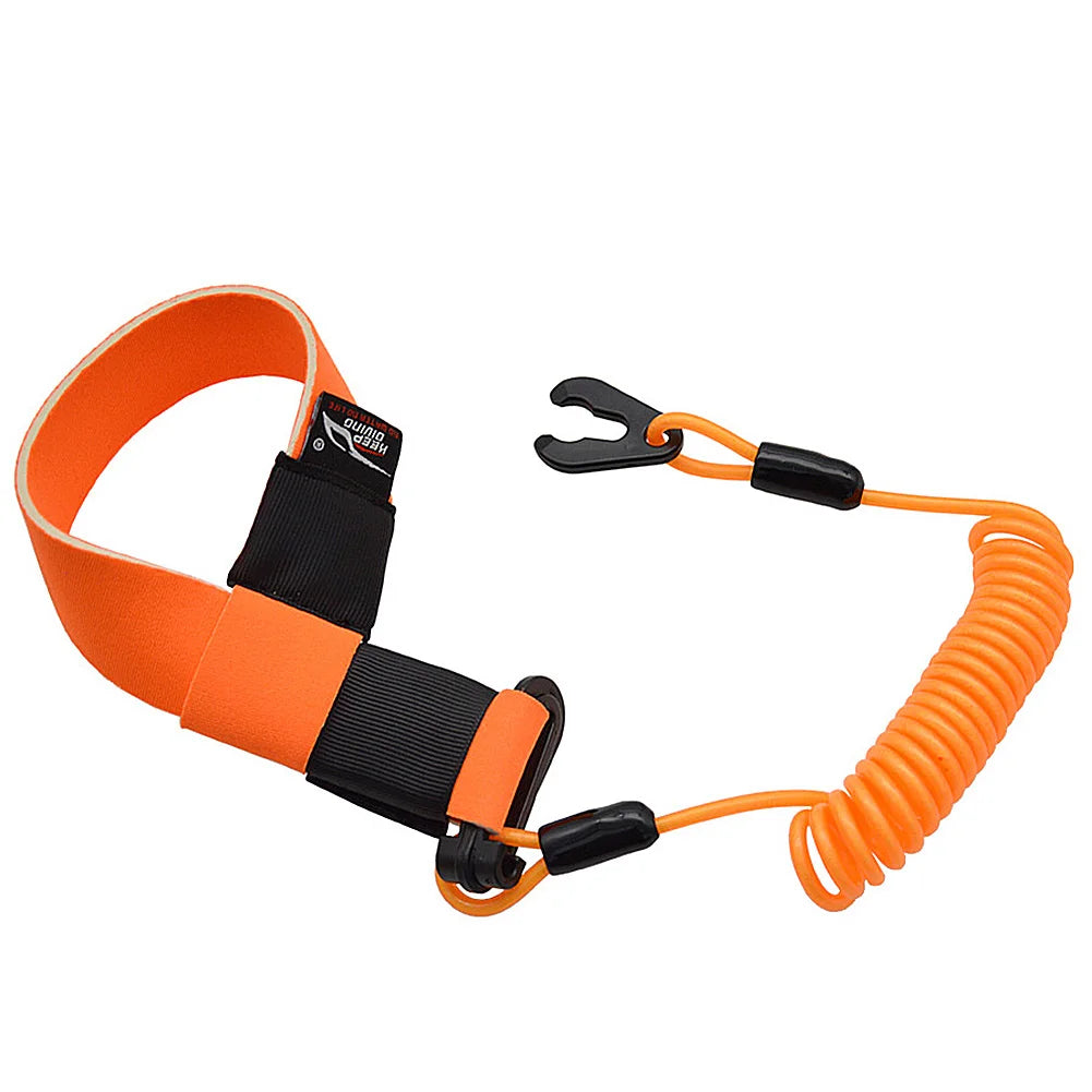 1-5PCS Boat Motor Kill Stop Switch Key Rope Adjustable Jet Ski Safety Lanyard Key Reminder Rope Safety Tether for YAMAHA Jet Ski