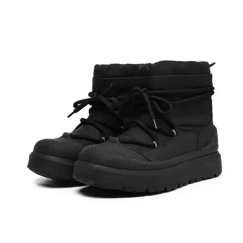 2026 Designer New Men's Snow Winter High Top Ankle Outdoor Non-Slip Waterproof Casual Cotton Shoes Plush Warm Work Boots