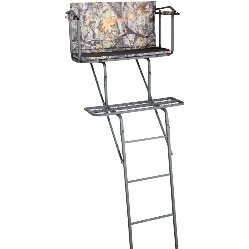 Guide Gear 16.5' 2-Man Ladder Tree Stand for Hunting Elevated Climbing Seat Hunting Gear Equipment Accessories