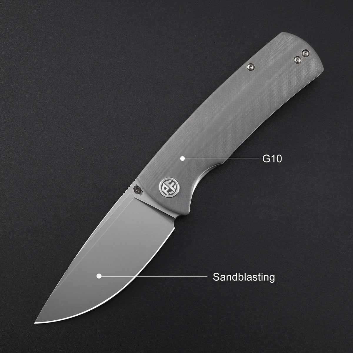 Petrified Fish Beluga PFP01 Quality Folding Knife Jackknife K110 Knife for Hunting Outdoor Camping Fish Pocketknife EDC Tool