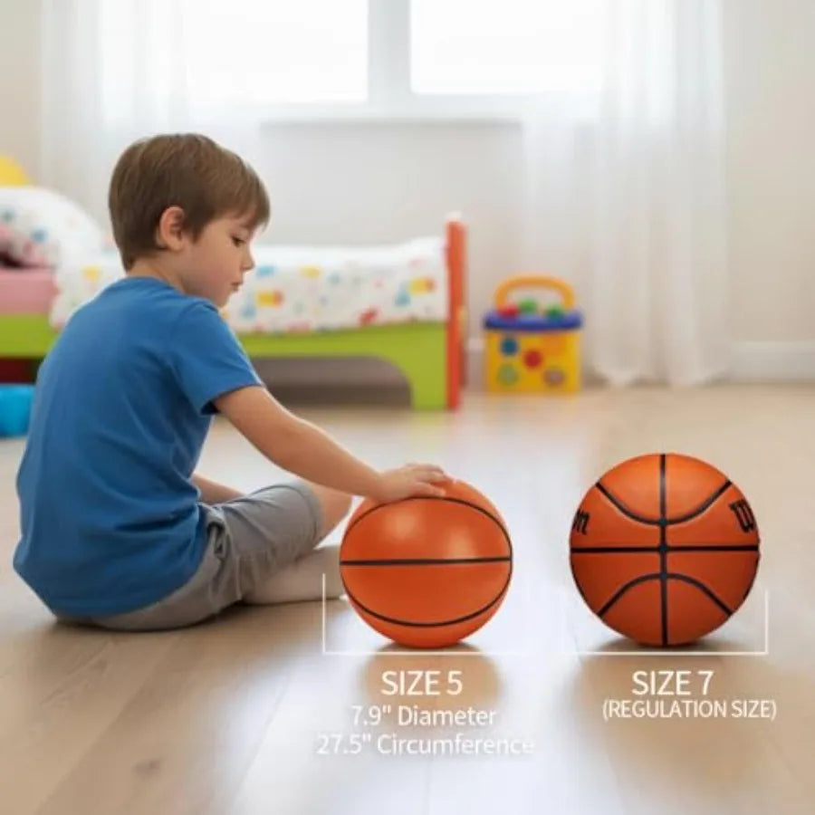 Silent Basketball Size 5 27.5 Not Vacuum Shipped 2025 Upgraded Airless Soft Foam Ball for Quiet Dribbling and Indoor Training R