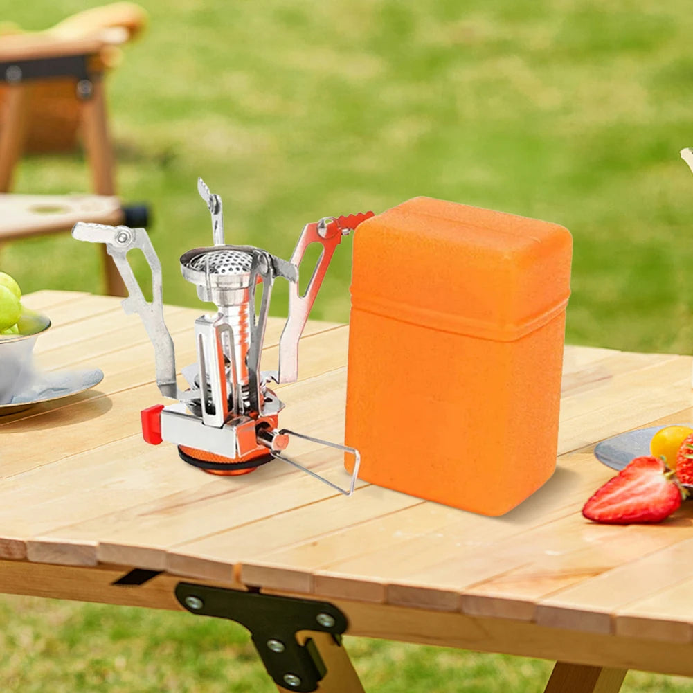 3000W Camping One-piece Gas Stove with Piezo Ignition Foldable Cooking Stove Tourist Camping Burners for Camping Hiking