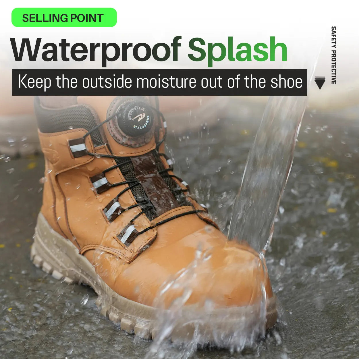 Waterproof Safety Boots Men Indestructible Steel Toe Work Boots Anti-smash Stab-resistant Safety Shoes Biker