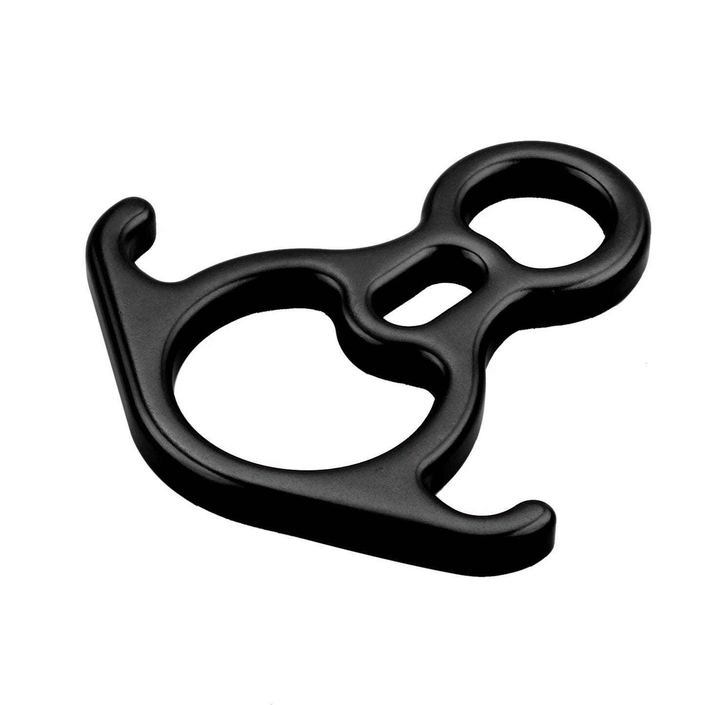 50KN 5000KG Ox Horn 8-Shaped Ring Carabiner Strength Al Alloy Climbing Descender For Rock Climbing Peak Rescue Climbing Parts