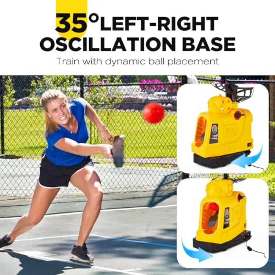 Baseball Pickleball Tennis Cricket toss machine for outdoor training 681TPCBH with auto oscillation 4 distance gears adjustable