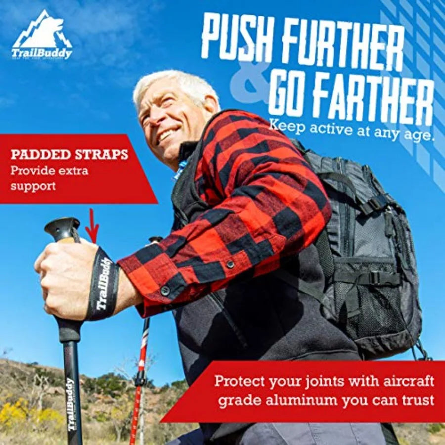 Trekking Poles Lightweight 7075 Aluminum Hiking Poles for Women, Men and Seniors Walking Sticks for Travel, Trails and Balance