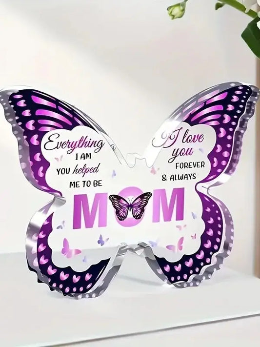 2-piece set Acrylic exquisite butterfly ornaments , birthday gifts for mothers and sisters, Christmas gifts, Thanksgiving gifts