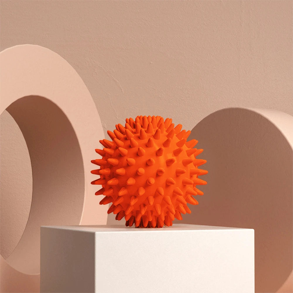Spiky Massage Ball Compact Muscle Roller High Density Trigger Point Massager Ball 6cm Deep Tissue Roller for Plantar Fasciitis