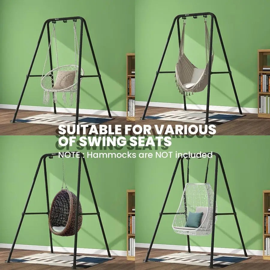 Stand,Heavy Duty Hanging Chair Stand,AFrame Metal Swing Sets for Backyard,Hammock Stand for Balcony, Patio, Terrace, Holds up to