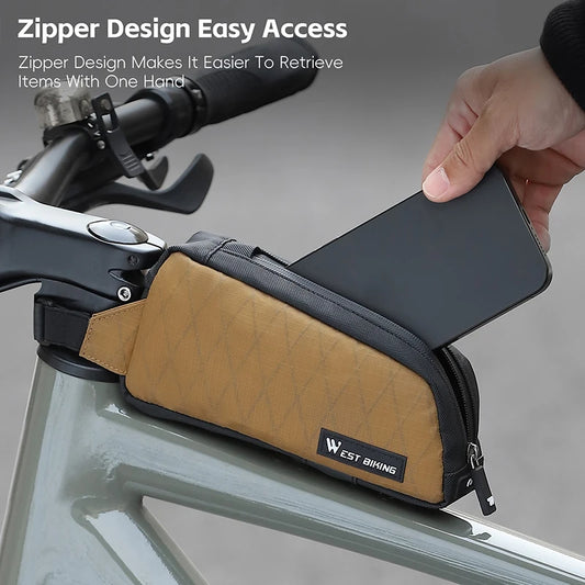 WEST BIKING Bike Bag Ultralight Top Front Tube Frame Triangle Bag Portable Water Repellent MTB Road Bicycle Bag Pannier