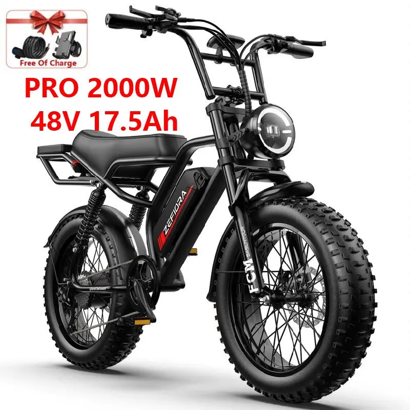 Thick Tire Electric Bike 20 26 Inch 1000w 2000w 30-50mph 30-60mile 48v Aluminum Alloy Factory Original,for Electric Bicycle