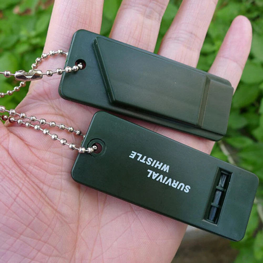 3-Frequency Whistle Portable Emergency Whistle High Decibel Rescue Signaling First Aid Tool for Hiking Camping Mountaineering