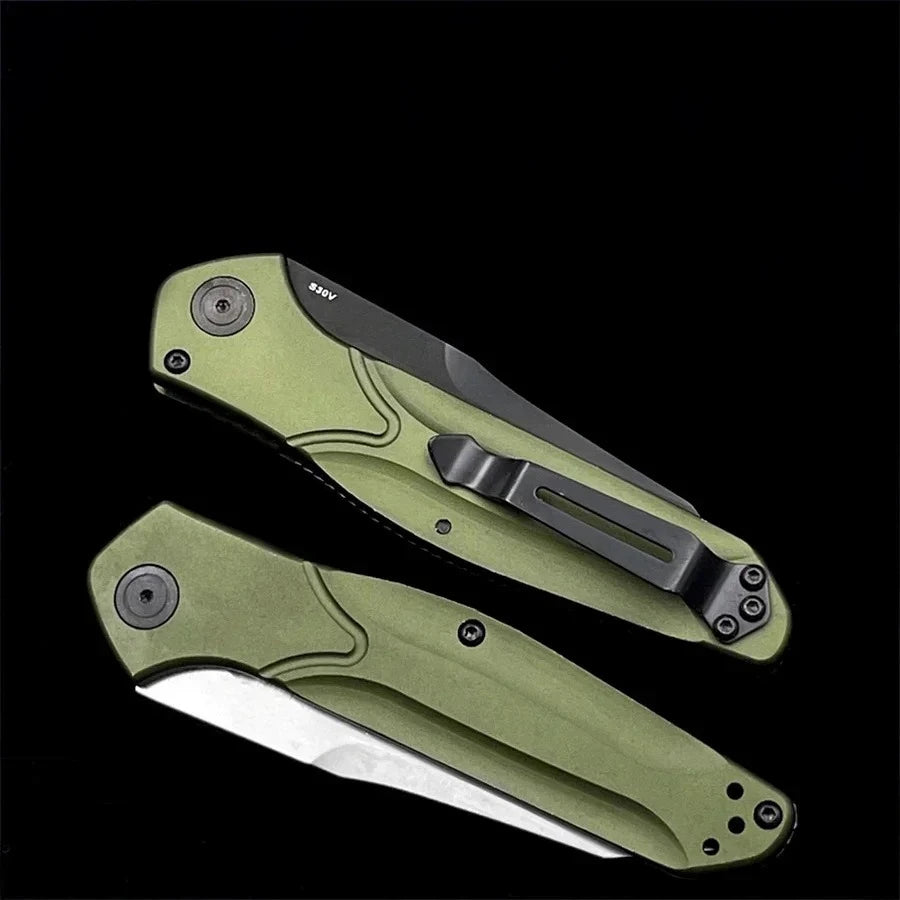 BM 9400 Portable Folding Knife D2 Steel Blade Aluminum Alloy Handle Outdoor Camping Survival EDC Hiking Practical Cutting Knife