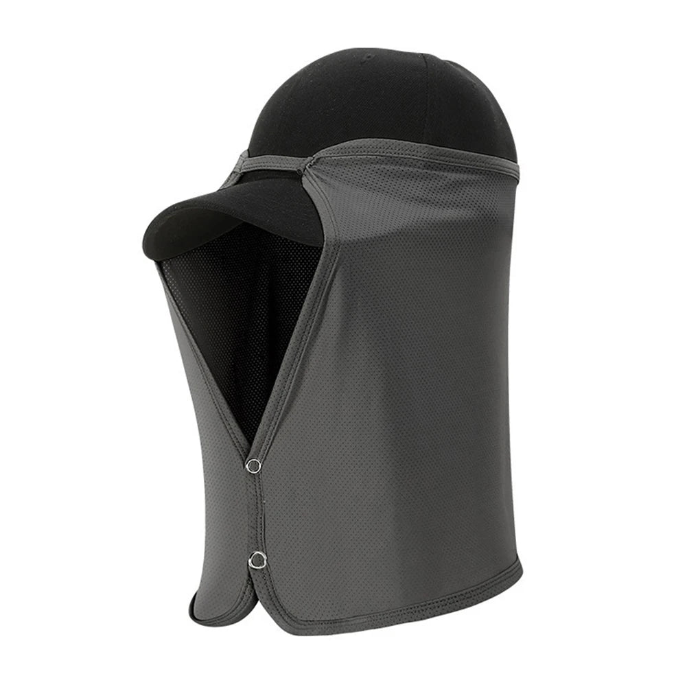 Outdoor Fishing Neck Flap Cap Ice Silk Quick Drying Breathable Sun Protection Neck Flap Cover Sun Cap Fishing Hat