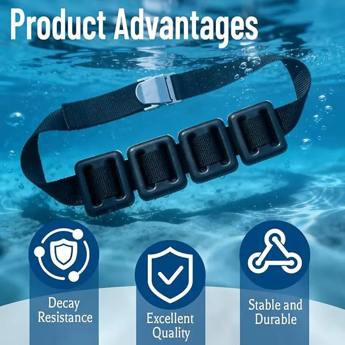 1lb/ 0.5kg Lead Dive Free Rig Weights Diving Weight Belt Coated Dive Weights with Nylon Belt for Spearfishing Diving Accessories
