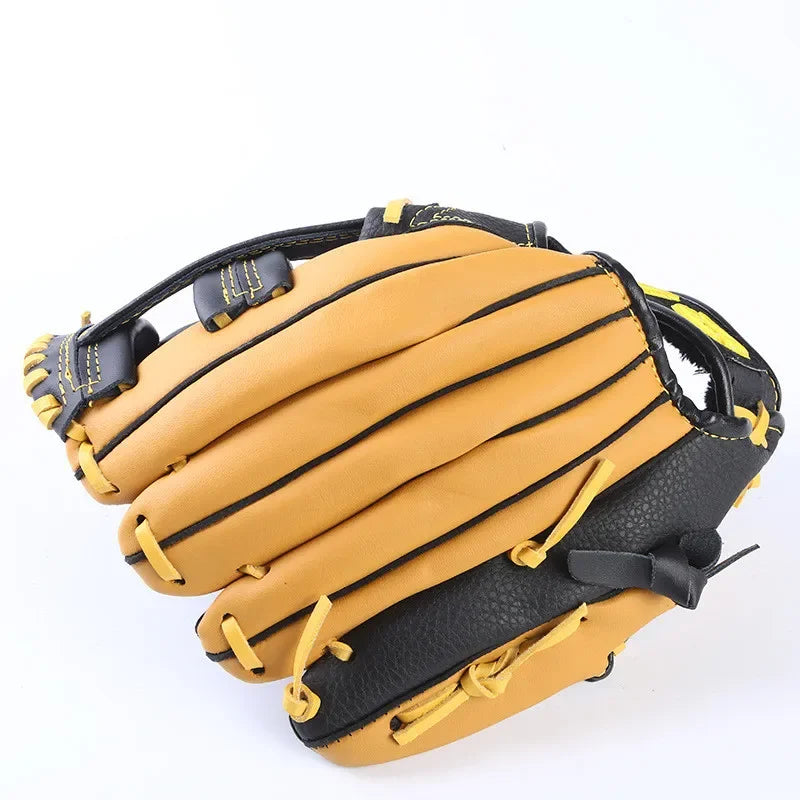 11.5/12.5inch Genuine Leather Baseball Gloves Professional Youths Adults Mitt Softball Training Catcher Gloves Sports Equipment