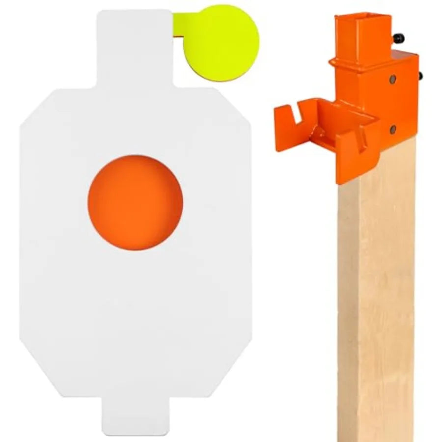 AR500 Steel Hostage Target 12 x 20 x 3 8 Armored Steel  Reactive IDPA Shooting Target with 2X4 TPost Bracket for Reali