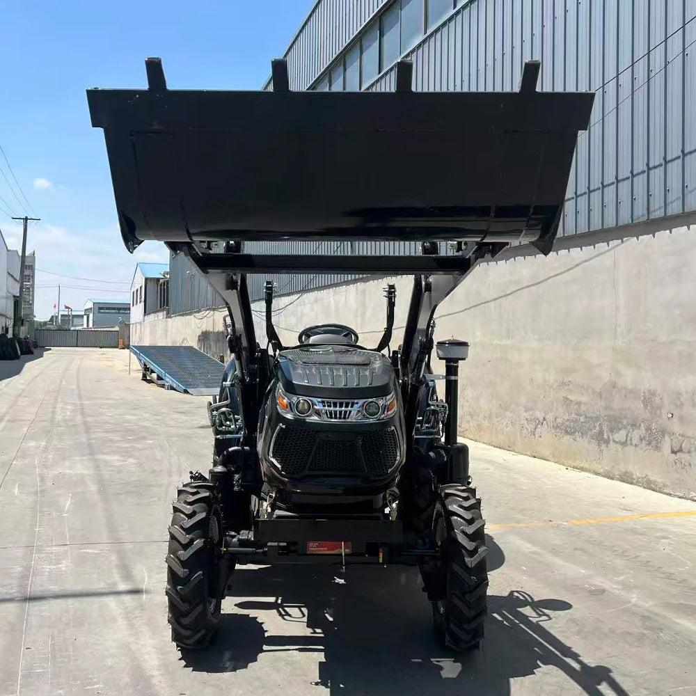 Factory Direct 50HP 504 4WD Farm Tractor Euro5 CE EPA Certified With Front Loader Enclosed Cabin Multifunctional Farming Machine