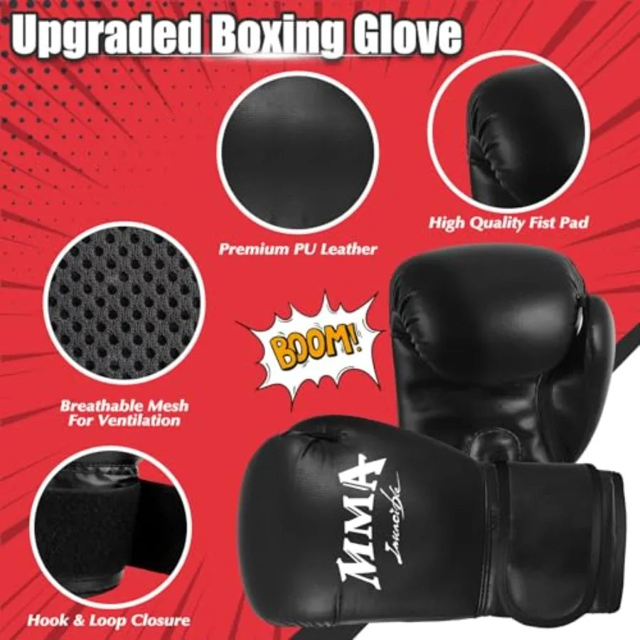 Punching Bag for,2.7FT Hanging Boxing Bag with Boxing Gloves, Boxing Set Kickboxing Bag for Youth Boxing Karate Muay Thai Kick