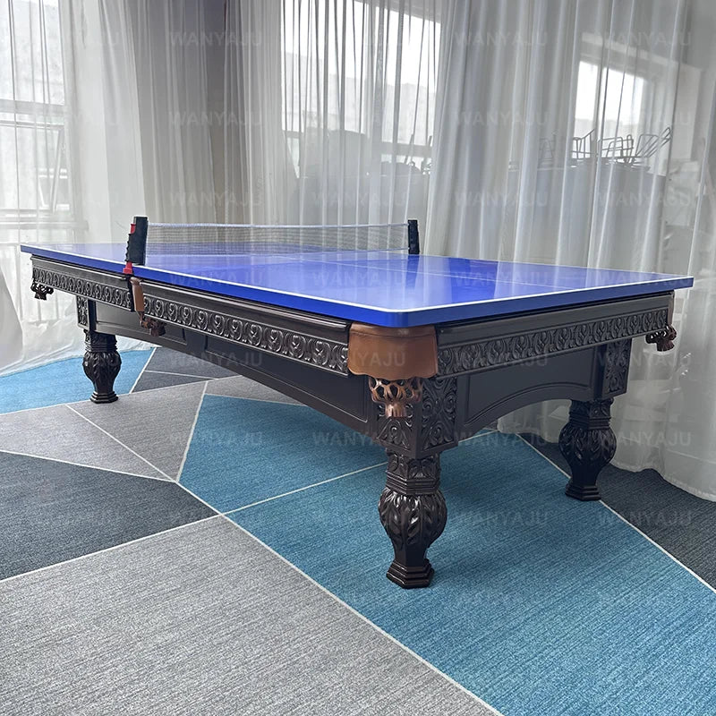 Premium Custom-Made Slate Carving Pool Tables 7FT 8FT 9FT American Style Claw Billiard Table for Sale