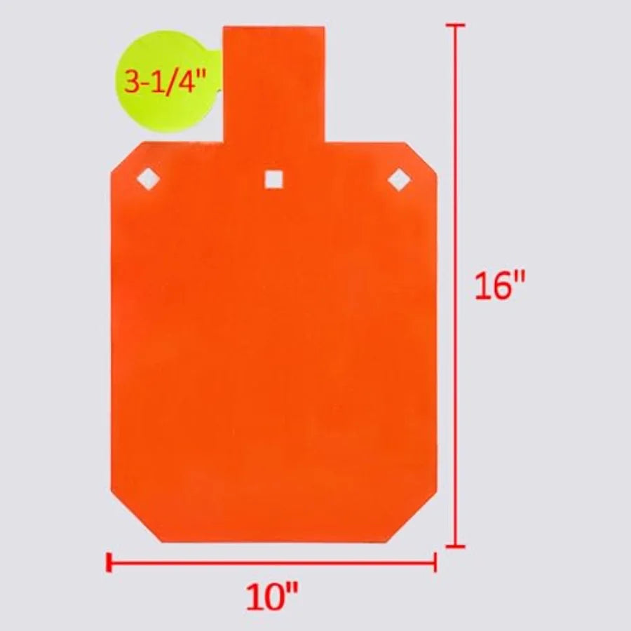 AR500 Steel Hostage Reactive Shooting Target 10×16 inches 1 2 inch Thick Stand System for Outdoor Range Training with 2x4 Steel