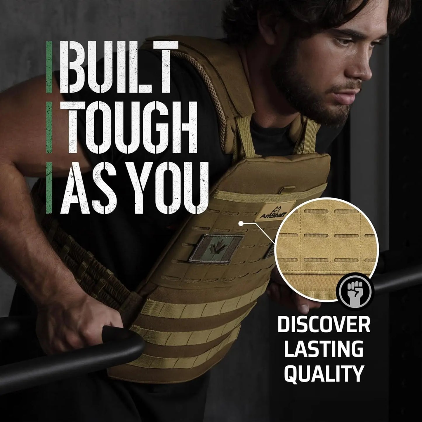 Tactical Weighted Vest - Adjustable Weight Vests - Versatile Wearable Vest for Fitness Workouts, Strength and Endurance Training