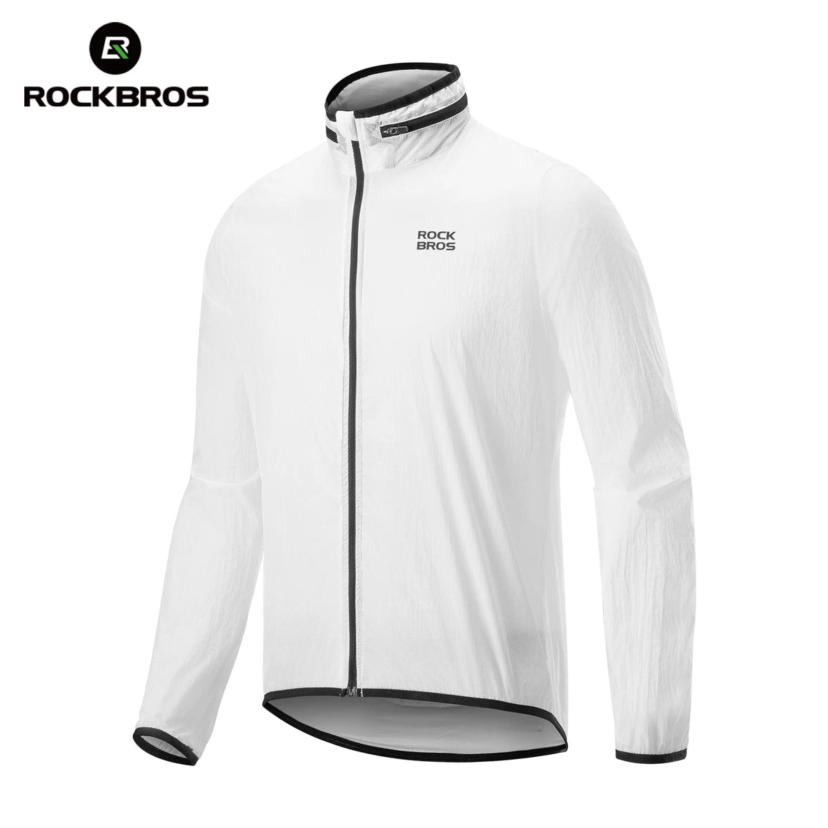 ROCKBROS Cycling Jacket Lightweight Windproof Hooded Jacket Foldable Compact Portable Fluorescent Coat Hoodie Cycling Clothing