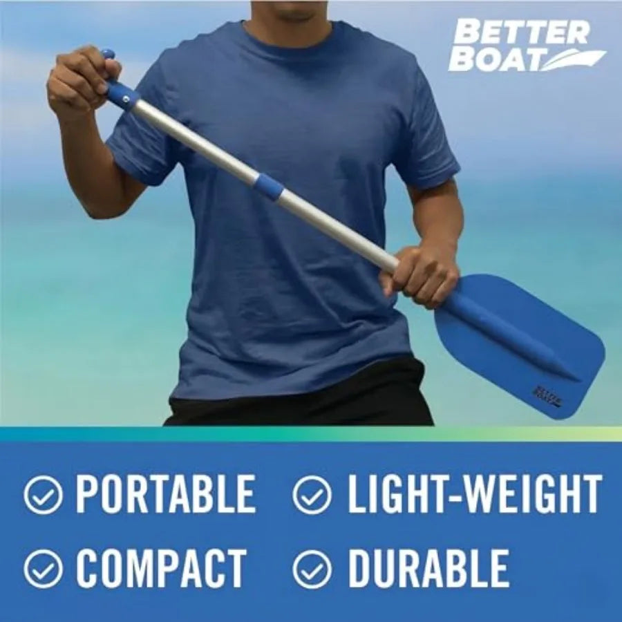 Boat Paddle Telescoping Plastic Collapsible Oar Kayak Jet Ski Rafting Mini Canoe Paddles Tubing Floats Rowing Safety Accessorie
