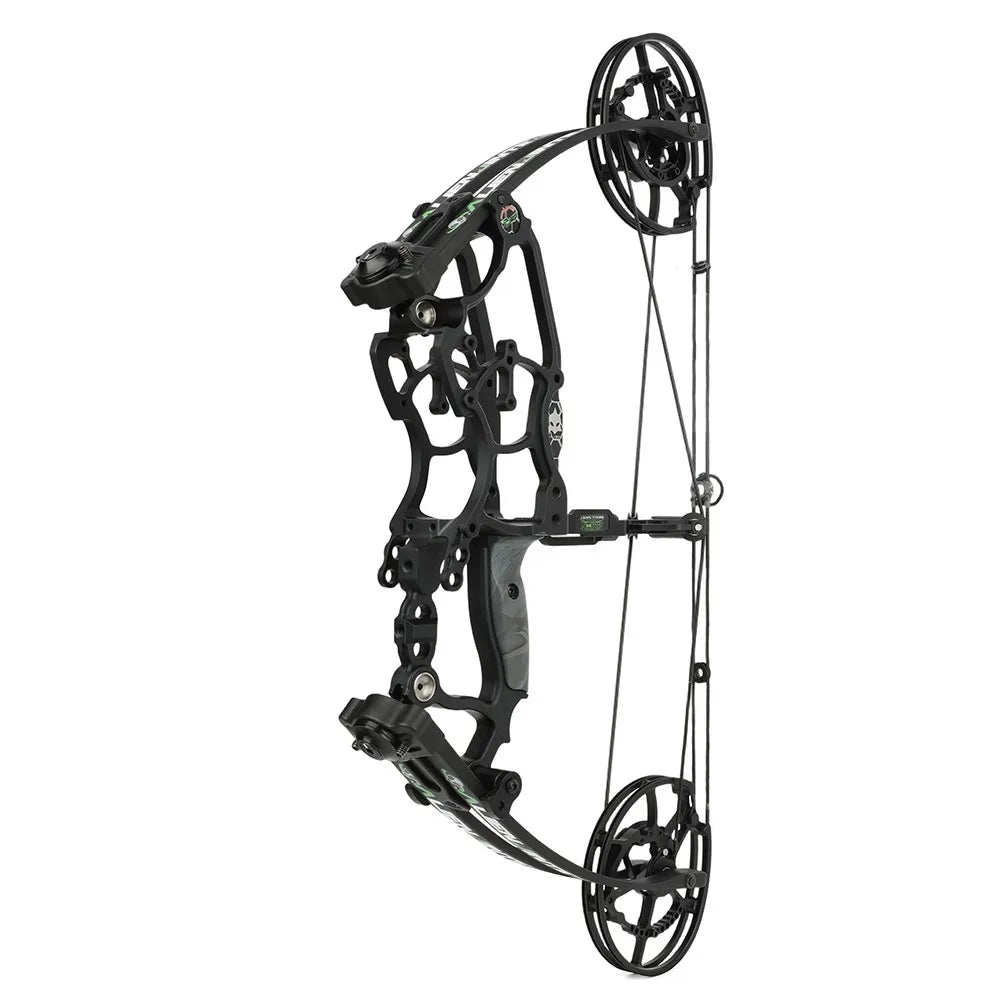 Dual-Use Compound Bow High-Performance Steel Ball & Arrow Kit 30-70LBS Adjustable 80% Let-off 340FPS Right/Left Hand Outdoor Hunting Shooting Target Archery Accessories