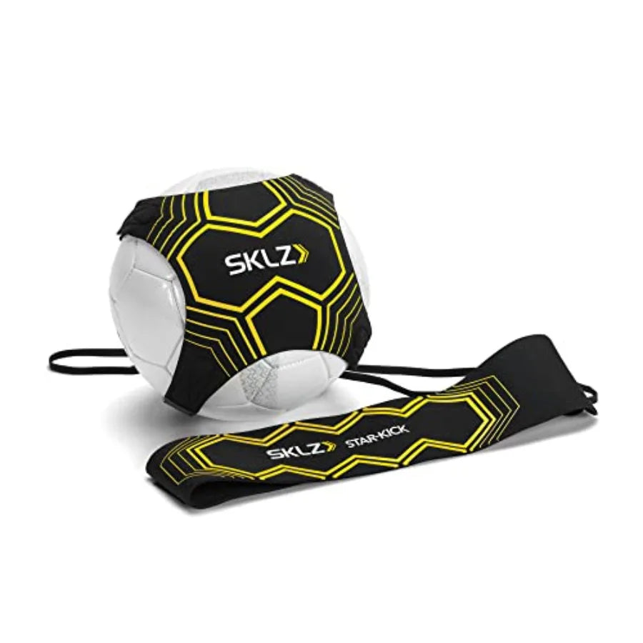 Star-Kick Solo Soccer Trainer Hands-Free Kicking and Passing Practice Adjustable Cord and Waistband Multiple Ball Sizes Youth P
